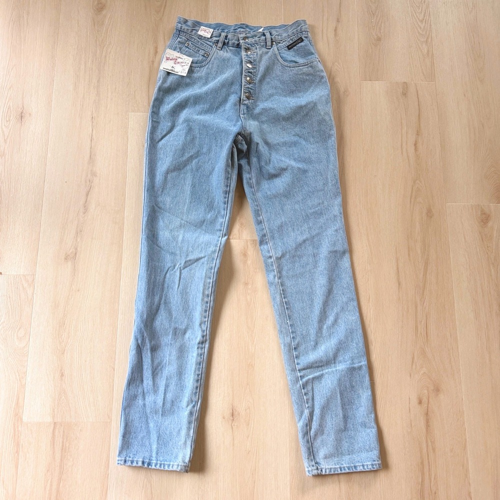 NWT! Western Ethics Denim Jeans Women‎ 13/14 Light Wash High Rise Vintage 90s